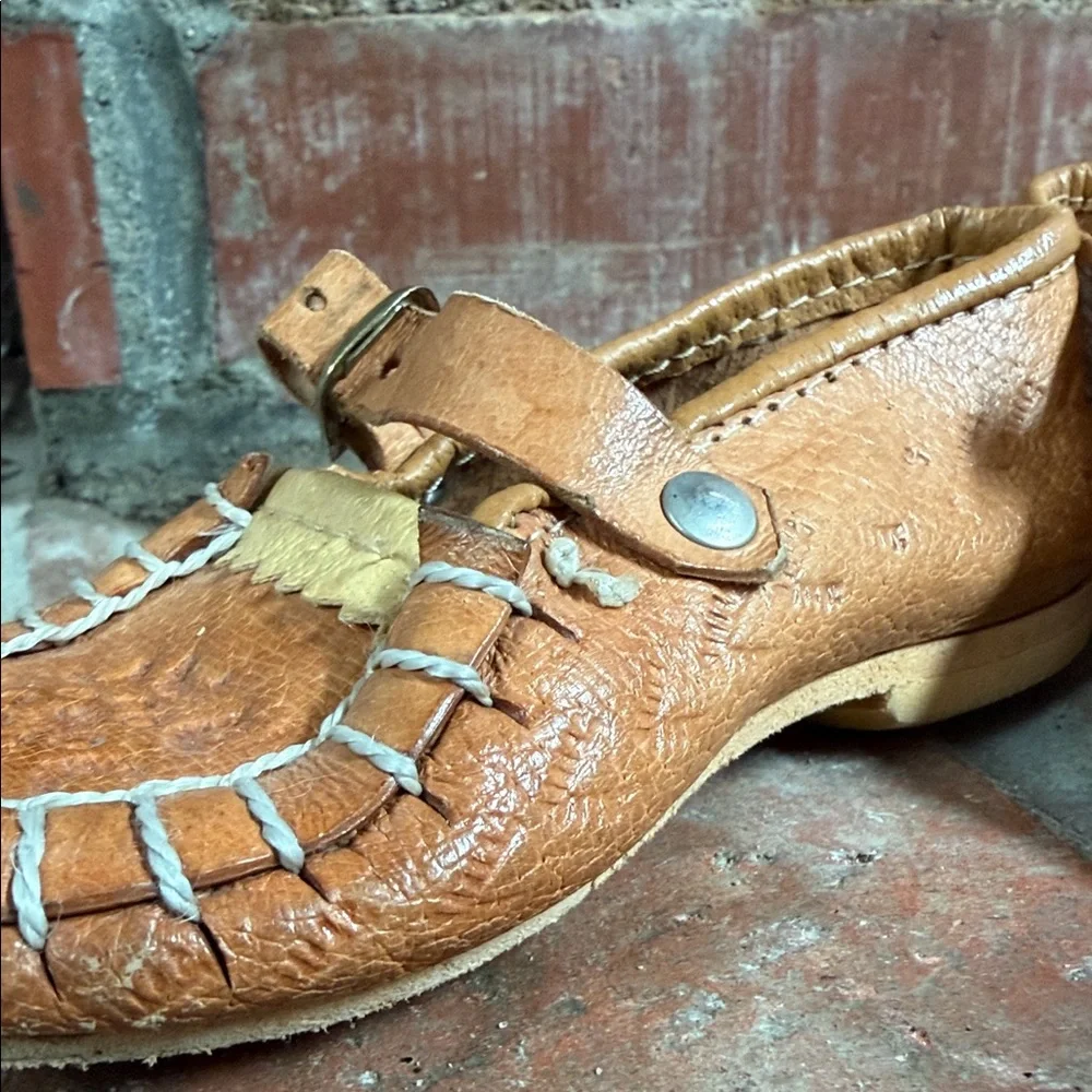Kids handmade Polish Tan Leather Moccasins